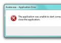 Ошибка при запуске приложения 0xc000005 на windows 7
